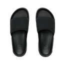 Reef Tailslide heren slide in Black met PU jersey strap, custom cut-out en deep heel cupping, verkrijgbaar bij Revert 95 Haarlem