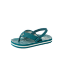 Reef Little Ahi kinderslipper in Sage Stripe met watervriendelijke bandjes, gecontoureerd EVA voetbed en rugband, verkrijgbaar bij Revert 95 Haarlem