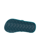 Reef Little Ahi kinderslipper in Sage Stripe met watervriendelijke bandjes, gecontoureerd EVA voetbed en rugband, verkrijgbaar bij Revert 95 Haarlem