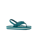 Reef Little Ahi kinderslipper in Sage Stripe met watervriendelijke bandjes, gecontoureerd EVA voetbed en rugband, verkrijgbaar bij Revert 95 Haarlem