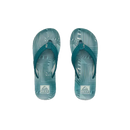 Reef Kids Ahi kinderslipper in Sage Stripe met watervriendelijke bandjes, gecontoureerd EVA voetbed en gasket voor stabiele pasvorm, verkrijgbaar bij Revert 95 Haarlem