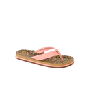 Reef Kids Ahi kinderslipper in Leopard Canyon Sunset met watervriendelijke bandjes, gecontoureerd EVA voetbed en gasket voor stabiele pasvorm, verkrijgbaar bij Revert 95 Haarlem