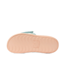 Reef G Kids Salty Slide meisjesschoen in Blue Haze met verstelbare gewatteerde riem en watervriendelijk voetbed, verkrijgbaar bij Revert 95 Haarlem