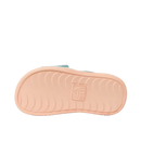 Reef G Little Salty Slide meisjesschoen in Blue Haze met verstelbare gewatteerde riem en watervriendelijk voetbed, verkrijgbaar bij Revert 95 Haarlem