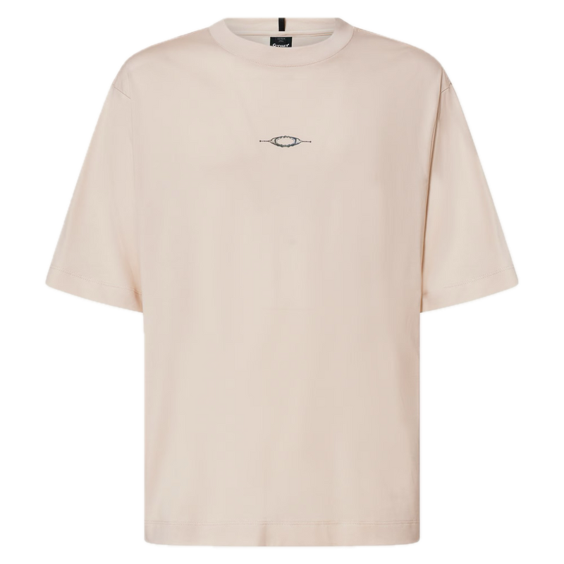 Oakley Tacked Metal Tee – zwart T-shirt met metalen Oakley-logo op de borst