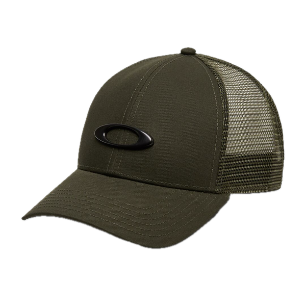 Koop de Oakley Trucker Ellipse Hat New dark Brush  veilig  en snel bij Revert 95 online of kom hem checken in de winkel in Haarlem.