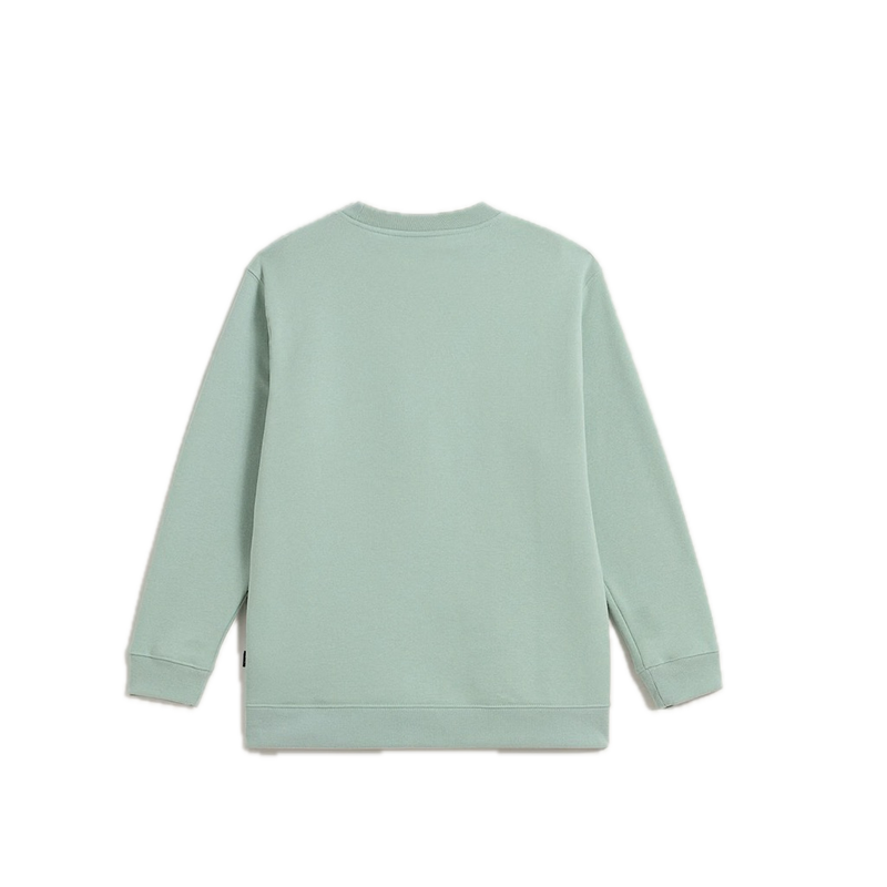 Vans Classic Oval Crew Gray Olive – crewneck sweater in grijs/olijfgroen met Vans Classic Oval-logo