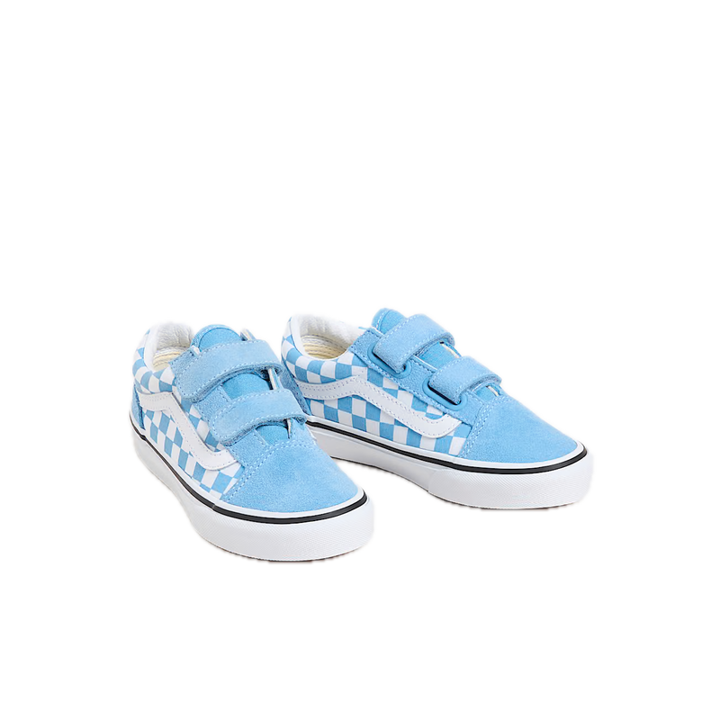 Koop de Vans Old Skool Velcro Checkerboard Light Blue Kids veilig en snel bij Revert 95 online of kom hem checken in de winkel in Haarlem.
