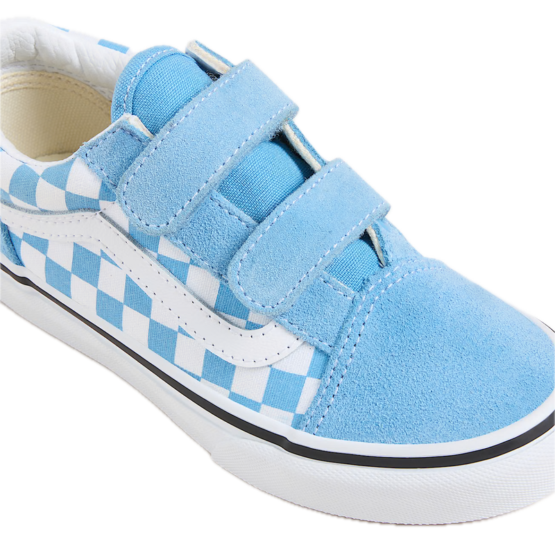 Koop de Vans Old Skool Velcro Checkerboard Light Blue Kids veilig en snel bij Revert 95 online of kom hem checken in de winkel in Haarlem.