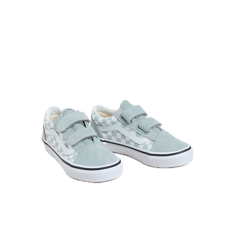 Vans Old Skool Velcro Checkerboard Grey 4 tm 8 jaar