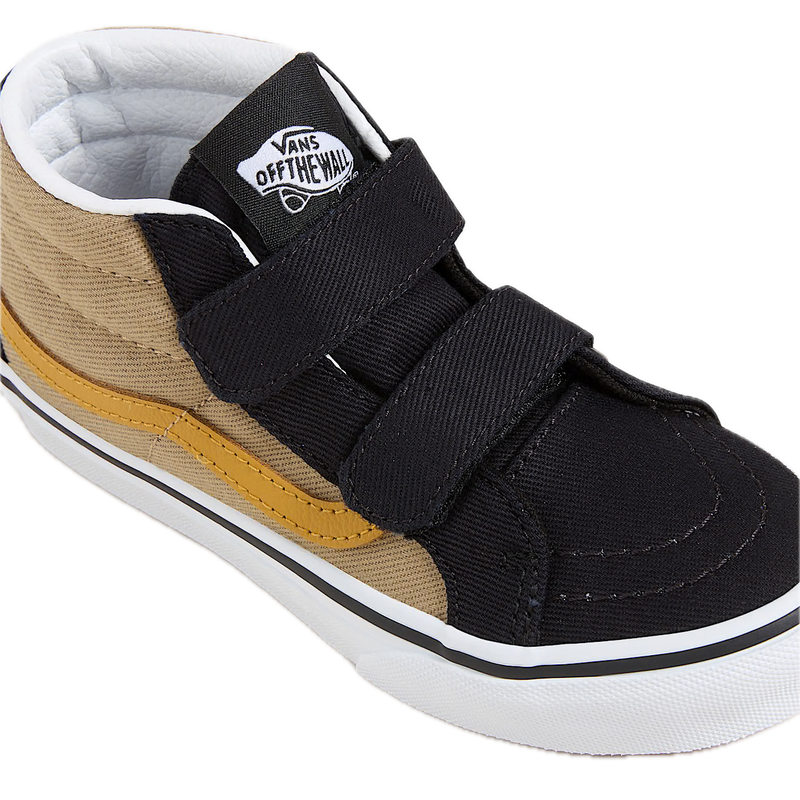 Koop de Vans Sk8-Mid Reissue Velcro Twill Tan Kids 4 tm 8 jaar veilig en snel bij Revert 95 online of kom hem checken in de winkel in Haarlem.