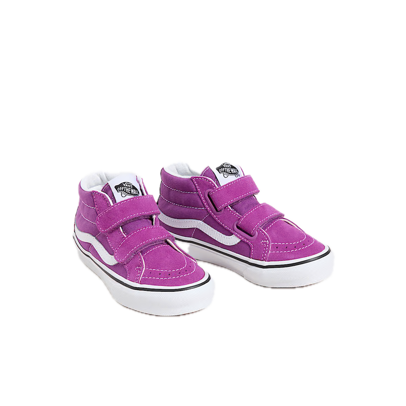 Koop de Vans Sk8-Mid Reissue Velcro Kids Purple 4 tm 8 jaar  veilig en snel bij Revert 95 online of kom hem checken in de winkel in Haarlem.