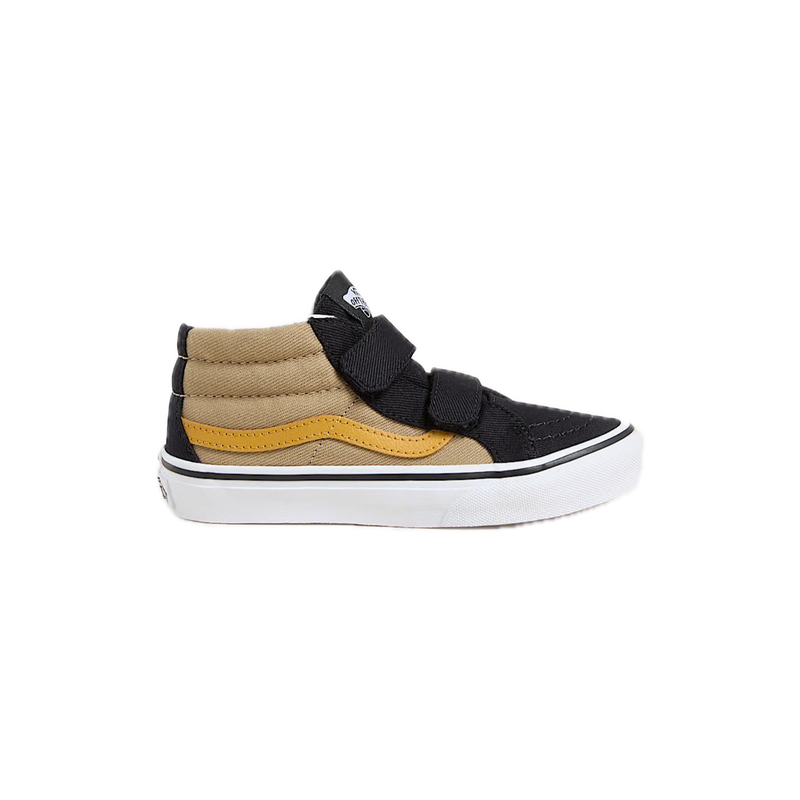Koop de Vans Sk8-Mid Reissue Velcro Twill Tan Kids 4 tm 8 jaar veilig en snel bij Revert 95 online of kom hem checken in de winkel in Haarlem.