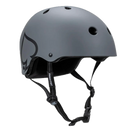 Pro-Tec Low Pro skatehelm in Matte Grey, SLIMTECH CORE EPS Matrix Foam 22% dunner dan standaard met FLEXLOCK FIT en 17-delig padding kit, quadruple gecertificeerd voor skate en fiets, verkrijgbaar bij Revert 95 Haarlem