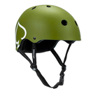 Pro-Tec Low Pro skatehelm in Matte Army Green, SLIMTECH CORE EPS Matrix Foam 22% dunner dan standaard met FLEXLOCK FIT en 17-delig padding kit, triple gecertificeerd voor skate en fiets, verkrijgbaar bij Revert 95 Haarlem