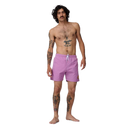 Santa Cruz Classic Dot Swimshort, 100% nylon zwemshort met elasticated waistband 17 inch outseam side en back pockets en all over Aqua React Classic Dot print zichtbaar bij nat verkrijgbaar in Purple Haze Black en Rich Navy, verkrijgbaar bij Revert 95 Haarlem