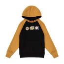 Santa Cruz Youth Knibbs Cryptic Raglan in de kleur Black/Mustard, verkrijgbaar bij Revert 95 Haarlem