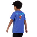 Santa Cruz Youth Dot Guy TTE T-Shirt in de kleuren Sapphire en Black, verkrijgbaar bij Revert 95 Haarlem