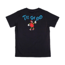 Santa Cruz Youth Dot Guy TTE T-Shirt in de kleuren Sapphire en Black, verkrijgbaar bij Revert 95 Haarlem