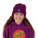 Santa Cruz Youth Hand Dude Beanie in de kleur Fresh Purple, verkrijgbaar bij Revert 95 Haarlem