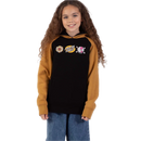 Santa Cruz Youth Knibbs Cryptic Raglan in de kleur Black/Mustard, verkrijgbaar bij Revert 95 Haarlem