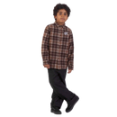 Santa Cruz Youth Chopper Long Sleeve Shirt in de kleur Brown Check, verkrijgbaar bij Revert 95 Haarlem
