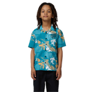 Santa Cruz Youth Stamped Opus SS Shirt in Teal Woodcut Camo, verkrijgbaar bij Revert 95 Haarlem