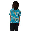 Santa Cruz Youth Stamped Opus SS Shirt in Teal Woodcut Camo, verkrijgbaar bij Revert 95 Haarlem