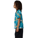 Santa Cruz Youth Stamped Opus SS Shirt in Teal Woodcut Camo, verkrijgbaar bij Revert 95 Haarlem