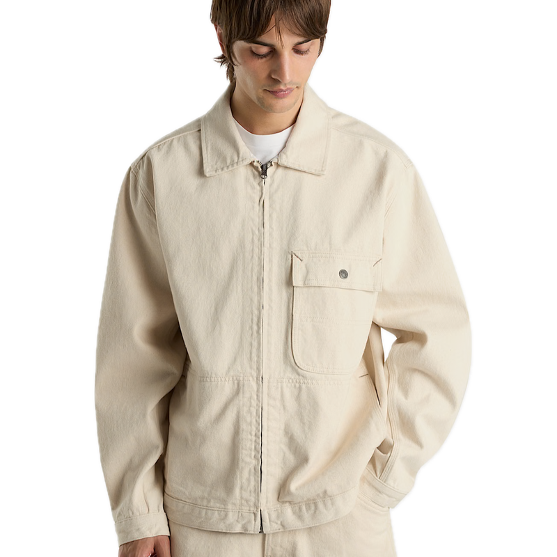 Koop de Vans Skate Garage Jacket Natural veilig  en snel bij Revert 95 online of kom hem checken in de winkel in Haarlem.