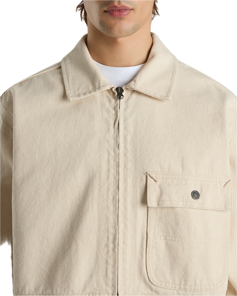Koop de Vans Skate Garage Jacket Natural veilig  en snel bij Revert 95 online of kom hem checken in de winkel in Haarlem.