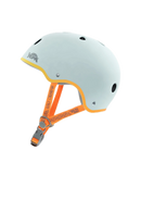 Yepa T-Shell Plus Helmet in Icelandic Sun, matte ijsblauwe skatehelm met pinstripe details, inset EPS foam en drielaags binnenbekleding, gecertificeerd voor skate en fiets, verkrijgbaar bij Revert 95 Haarlem