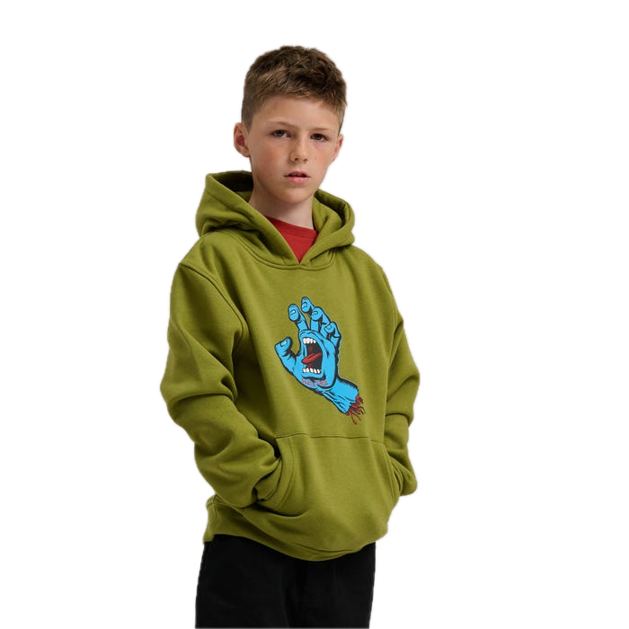 Koop de Santa Cruz Youth Screaming Hand Hood Iguana veilig  en snel bij Revert 95 online of kom hem checken in de winkel in Haarlem.