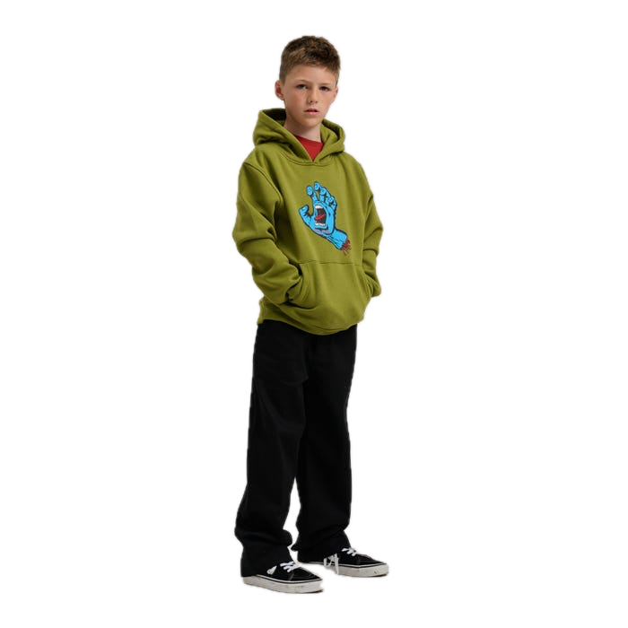 Koop de Santa Cruz Youth Screaming Hand Hood Iguana veilig  en snel bij Revert 95 online of kom hem checken in de winkel in Haarlem.