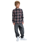 DC Shoes Marshal Flannel Youth in de kleur Black, verkrijgbaar bij Revert 95 Haarlem