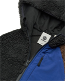 Element Wolfe Sherpa Jacket Kids Multi, gerecyclede sherpa fleece jas met vaste capuchon en volledige ritssluiting, kindermaten XS/8-XL/16, verkrijgbaar bij Revert 95 Haarlem