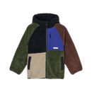 Element Wolfe Sherpa Jacket Kids Multi, gerecyclede sherpa fleece jas met vaste capuchon en volledige ritssluiting, kindermaten XS/8-XL/16, verkrijgbaar bij Revert 95 Haarlem
