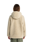 Element Wolfe Sherpa Jacket Kids Oatmilk, achterkant