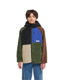 Element Wolfe Sherpa Jacket Kids Multi, gerecyclede sherpa fleece jas met vaste capuchon en volledige ritssluiting, kindermaten XS/8-XL/16, verkrijgbaar bij Revert 95 Haarlem
