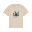 Element x Floor Watching SS Tee Kids Oat Milk, kinder t-shirt van organic cotton met illustratie van Floor Van Het Nederend, kindermaten XS/8-XL/16, verkrijgbaar bij Revert 95 Haarlem