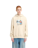 Element x Floor Ice Hole Sweater Beige, gerecyclede hoodie met illustratie van Floor Van Het Nederend, maten S-XL, verkrijgbaar bij Revert 95 Haarlem
