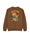 Element x Floor Van Het Nederend Summit Crew Sweater in de kleur Sepia, verkrijgbaar bij Revert 95 Haarlem