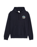 Element x Timber! Flow Pullover Hoodie Flint Black, gerecyclede French terry hoodie met kangoeroezak en print op voor- en achterkant, maten S-XL, verkrijgbaar bij Revert 95 Haarlem
