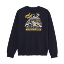 Element x Timber! Van Crew Sweatshirt Flint Black, gerecyclede French terry crewneck sweater met print op voor- en achterkant, maten S-XL, verkrijgbaar bij Revert 95 Haarlem