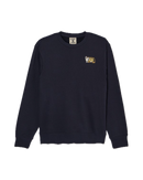 Element x Timber! Van Crew Sweatshirt Flint Black, gerecyclede French terry crewneck sweater met print op voor- en achterkant, maten S-XL, verkrijgbaar bij Revert 95 Haarlem