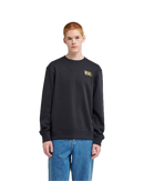 Element x Timber! Van Crew Sweatshirt Flint Black, gerecyclede French terry crewneck sweater met print op voor- en achterkant, maten S-XL, verkrijgbaar bij Revert 95 Haarlem