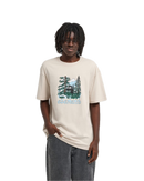 Element x Floor Watching SS Tee Oat Milk, T-shirt van 100% biologisch katoen met puffdruk illustratie van Floor Van Het Nederend op voor- en achterkant, relaxed fit, maten XS-XL, verkrijgbaar bij Revert 95 Haarlem