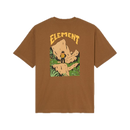 Element x Floor Summit SS Tee Sepia, T-shirt van 100% biologisch katoen met puffdruk illustratie van Floor Van Het Nederend op de voorkant, 92 fit, maten XS-XL, verkrijgbaar bij Revert 95 Haarlem