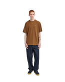 Element x Floor Summit SS Tee Sepia, T-shirt van 100% biologisch katoen met puffdruk illustratie van Floor Van Het Nederend op de voorkant, 92 fit, maten XS-XL, verkrijgbaar bij Revert 95 Haarlem