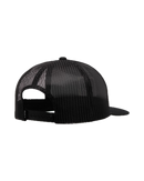 RVCA VA All The Way Trucker Cap Black, trucker cap met gebogen klep en verstelbare snapback sluiting, one size, verkrijgbaar bij Revert 95 Haarlem
